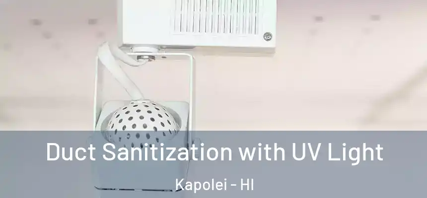 Duct Sanitization with UV Light Kapolei - HI