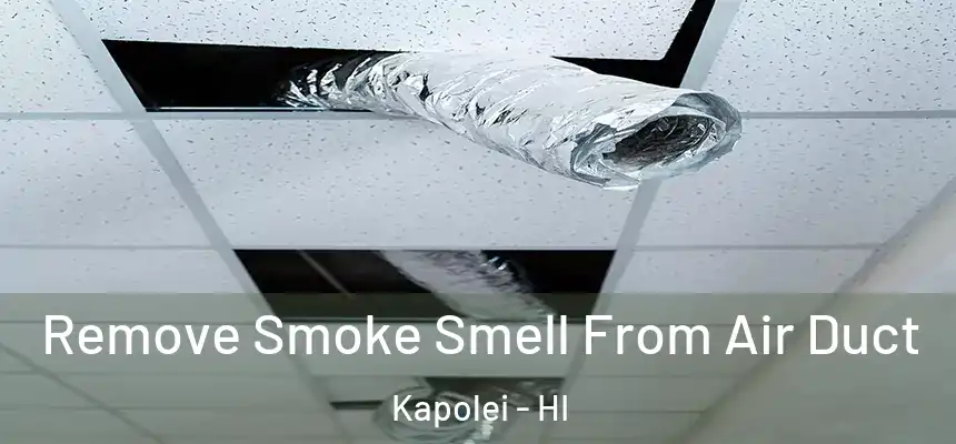  Remove Smoke Smell From Air Duct Kapolei - HI